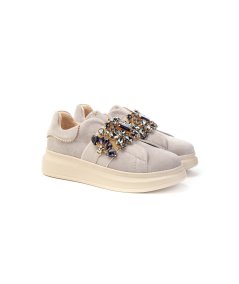 Sneaker Juliette Tosca Blu Sf2401s018 Slip On Fascia Strass
