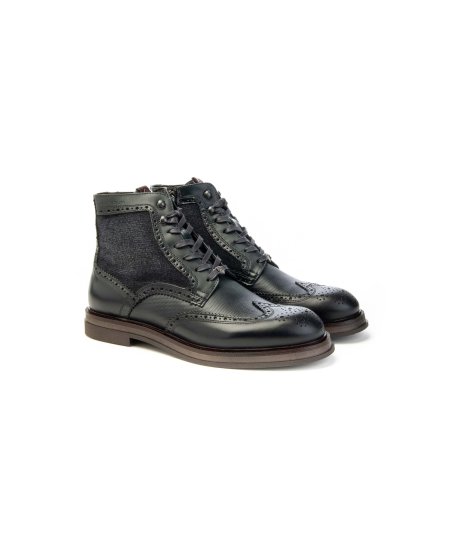 Stivaletto Ambitious modello 12432 in pelle con zip Uomo