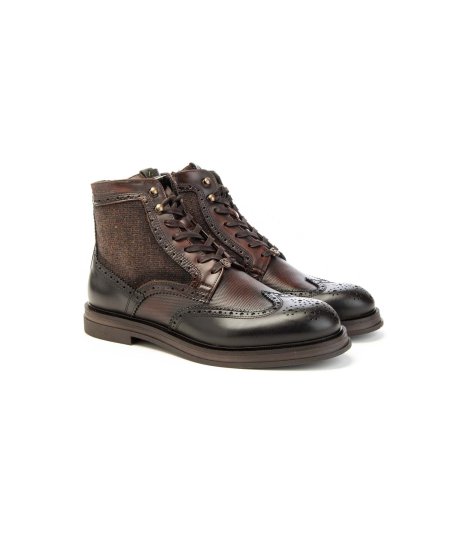 Stivaletto Ambitious modello 12432 in pelle con zip Uomo