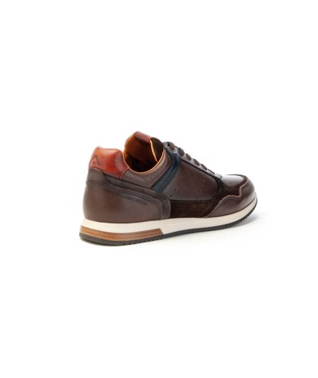 Sneaker Ambitious in pelle con tessuto tecnico Uomo