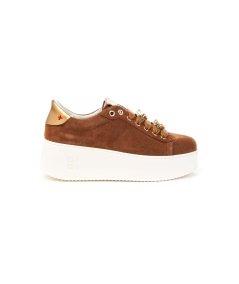 Sneakers Gio+ ROSA11 in camoscio Donna