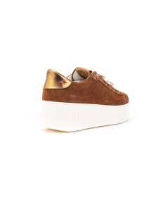 Sneakers Gio+ ROSA11 in camoscio Donna