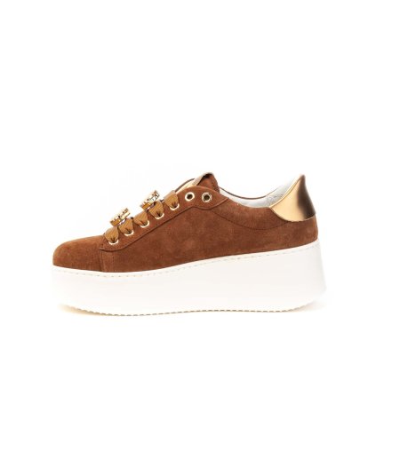 Sneakers Gio+ ROSA11 in camoscio Donna