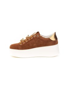 Sneakers Gio+ ROSA11 in camoscio Donna