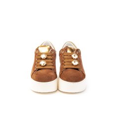 Sneakers Gio+ ROSA11 in camoscio Donna