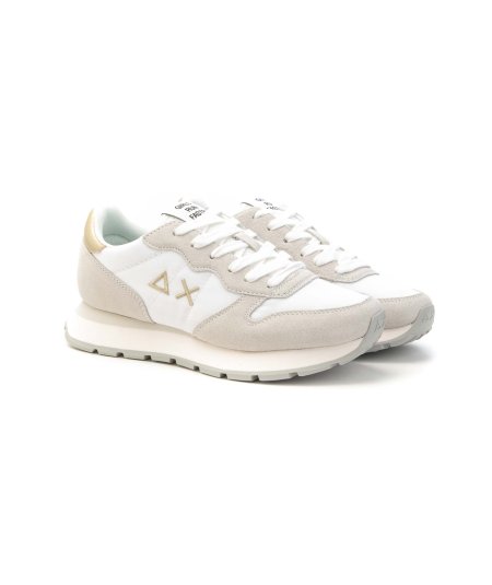 Sneaker SUN68 Ally Gold Silver con doppi lacci Donna