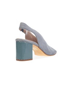 Sandalo in camoscio tacco 8 cm 5259 T80 Donna