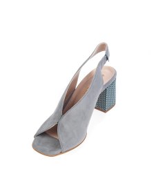 Sandalo in camoscio tacco 8 cm 5259 T80 Donna
