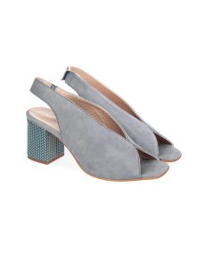 Sandalo in camoscio tacco 8 cm 5259 T80 Donna