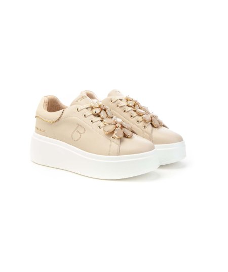 Tosca Blu Sneakers Donna Ss2502s014 con Bijoux Fiori