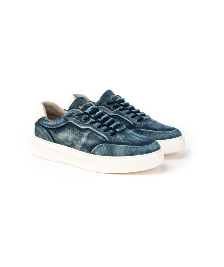 Barracuda Sneaker Bu3510 Phoenix Slip on in tessuto denim delave'