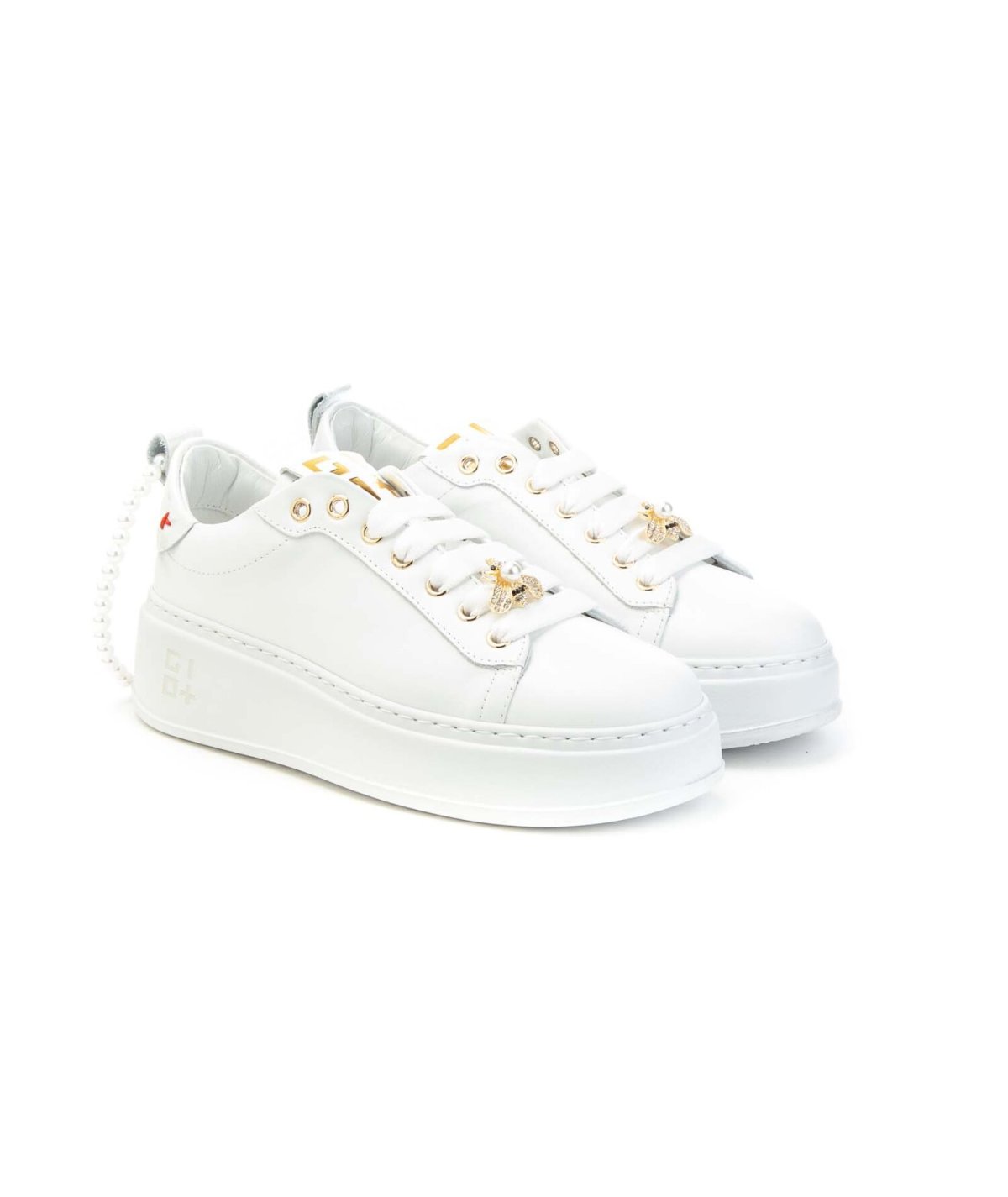 Gio+ Sneakers Pia340a Ape e cavigliera Perle Donna