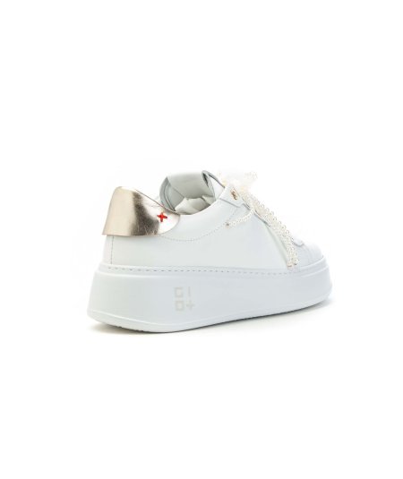 Gio+ Pia356a Sneakers Donna con Perle e Bijoux