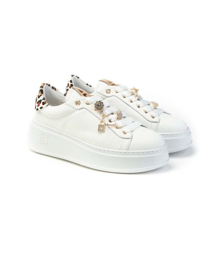 Gio+ Sneakers Pia354a Animalier con accessori Donna