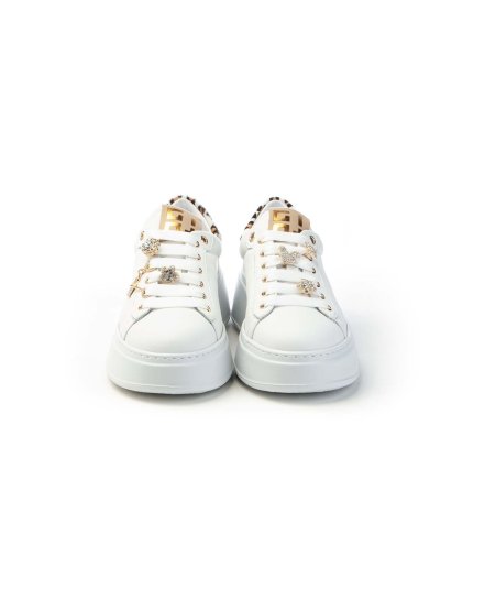 Gio+ Sneakers Pia354a Animalier con accessori Donna