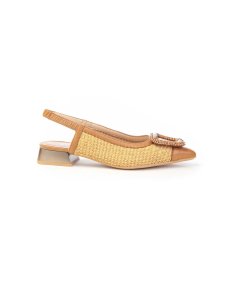 Hispanitas Slingback Rhv254046 Rafia e Pelle Donna
