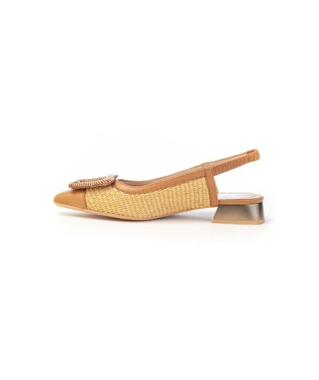 Hispanitas Slingback Rhv254046 Rafia e Pelle Donna