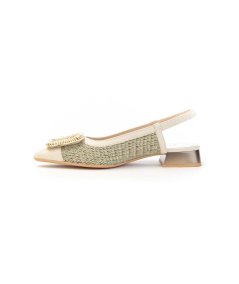 Hispanitas Slingback Rhv254046 Rafia e Pelle Donna