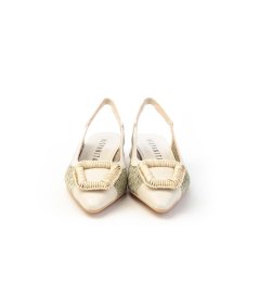 Hispanitas Slingback Rhv254046 Rafia e Pelle Donna