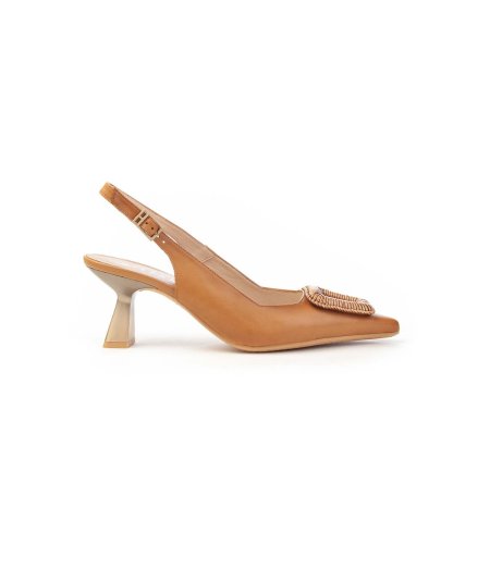 Hispanitas Slingback Hv253910 Fibbia in Rafia Donna