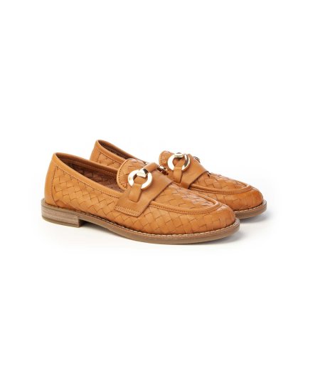 Pixy Mocassino 527204 pelle Intrecciata Donna