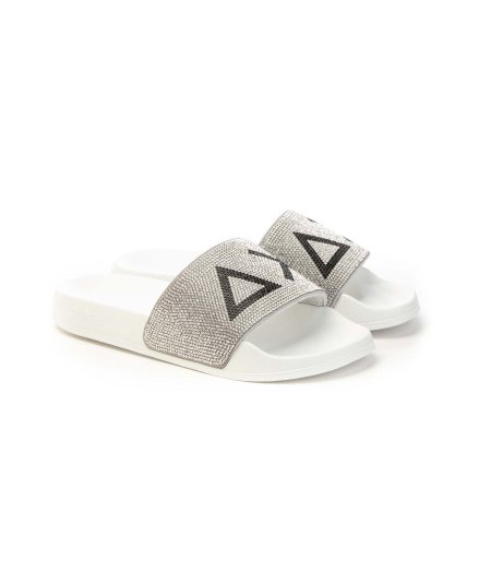 Sun68 Slippers X35205 Con Logo in Strass Sun68 Ciabatta Donna