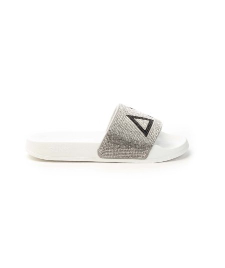 Sun68 Slippers X35205 Con Logo in Strass Sun68 Ciabatta Donna