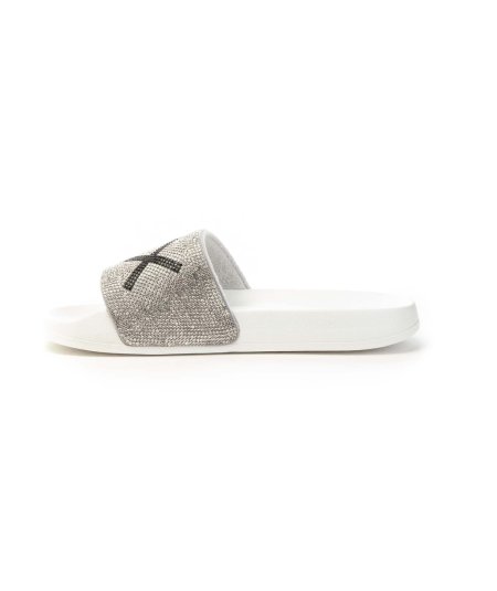 Sun68 Slippers X35205 Con Logo in Strass Sun68 Ciabatta Donna