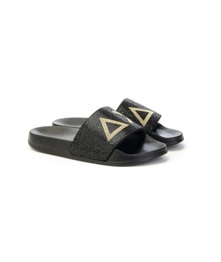 Sun68 Slippers X35205 Con Logo in Strass Sun68 Ciabatta Donna
