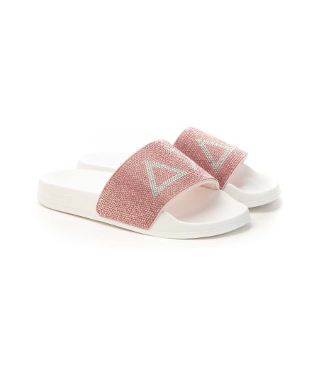 Sun68 Slippers X35205 Con Logo in Strass Sun68 Ciabatta Donna