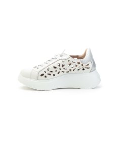 Wonders Sneakers A-3621 pelle laserata e traforata Donna