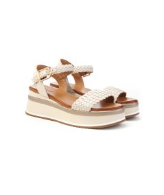 Inuovo Sandalo A98021 Fascia Intrecciata Donna