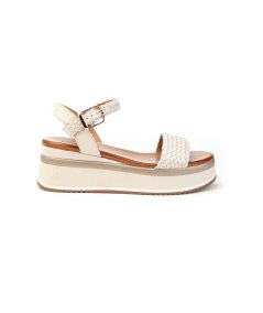 Inuovo Sandalo A98021 Fascia Intrecciata Donna