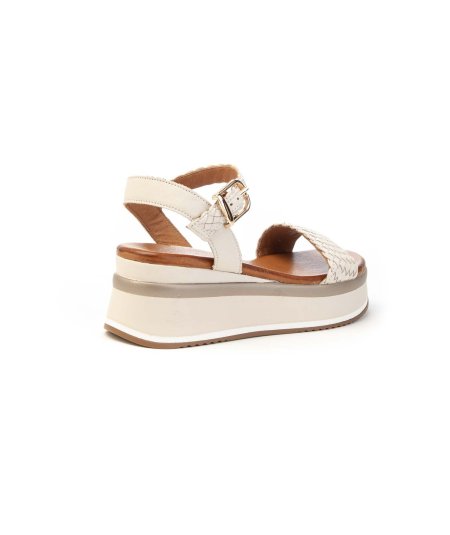 Inuovo Sandalo A98021 Fascia Intrecciata Donna
