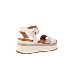Inuovo Sandalo A98021 Fascia Intrecciata Donna