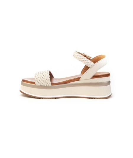 Inuovo Sandalo A98021 Fascia Intrecciata Donna