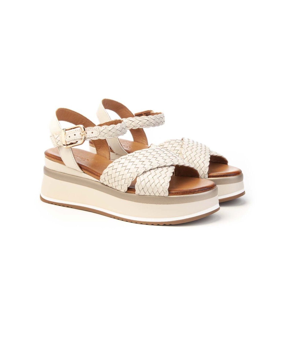 Inuovo Sandalo A98020 Intreccio x cross Donna