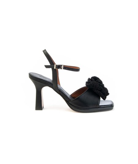 Angel Alarcon Sandalo 25078 con Fiore all'Uncinetto Donna