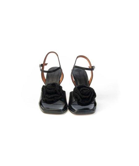 Angel Alarcon Sandalo 25078 con Fiore all'Uncinetto Donna