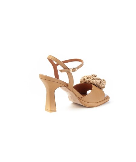 Angel Alarcon Sandalo 25078 con Fiore all'Uncinetto Donna