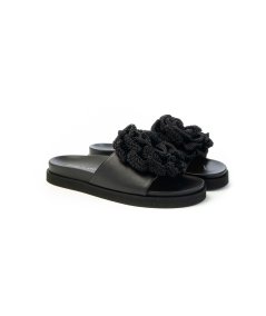 Angel Alarcon Ciabatta 25132 con accessorio Fiore all'uncinetto Donna