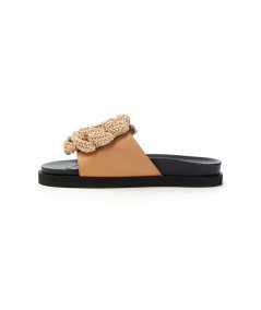 Angel Alarcon Ciabatta 25132 con accessorio Fiore all'uncinetto Donna