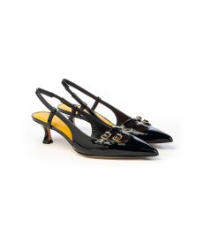 Mara Bini Slingback U307s Due Fibbie in Vernice Donna