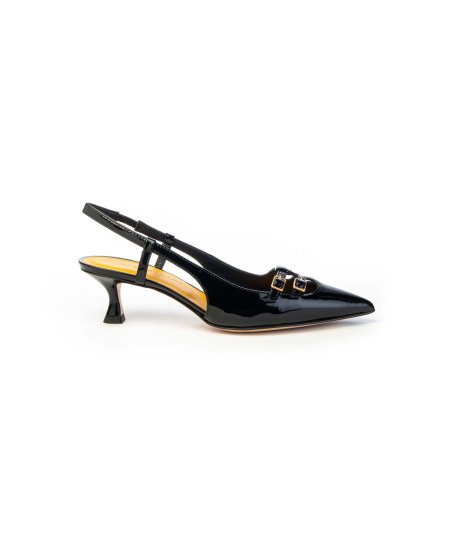 Mara Bini Slingback U307s Due Fibbie in Vernice Donna