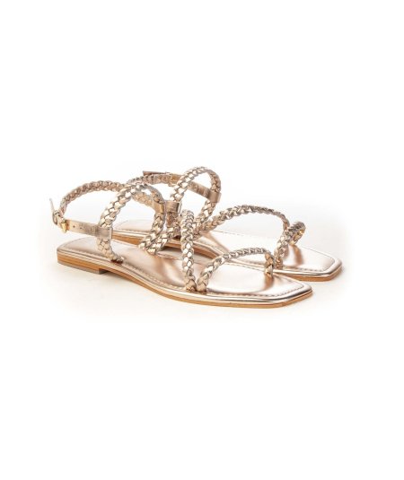 Spazio Corridoni 1 Milano Sandalo 4518 con treccina in pelle Donna