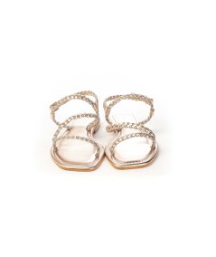 Spazio Corridoni 1 Milano Sandalo 4518 con treccina in pelle Donna